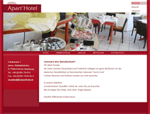 Tablet Screenshot of firstaparthotel.de
